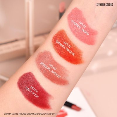 Sivanna Colors DRAMA MATTE ROUGE CREAM AND DELICATE : HF5114