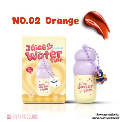 [ลิปทินน์กันน้ำ]  Sivanna Colors JUICE WATER TINT ลิปจุ่มเจลลี่ทินน์ : HF843