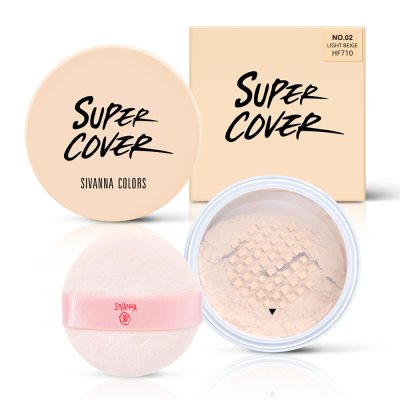 SIVANNA COLORS SUPER COVER INVISIBLE SETTING POWDER #แป้งฝุ่นเซตผิว