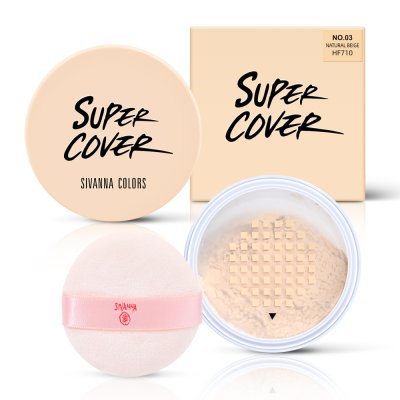 SIVANNA COLORS SUPER COVER INVISIBLE SETTING POWDER #แป้งฝุ่นเซตผิว