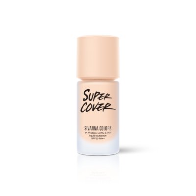 SIVANNA COLORS SUPER COVER  IN VISIBLE LONG STAY LIQUID FOUNDATION SPF30 PA+++