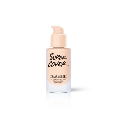 SIVANNA COLORS SUPER COVER  IN VISIBLE LONG STAY LIQUID FOUNDATION SPF30 PA+++