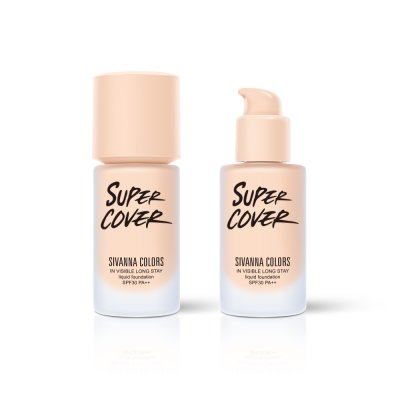 SIVANNA COLORS SUPER COVER  IN VISIBLE LONG STAY LIQUID FOUNDATION SPF30 PA+++