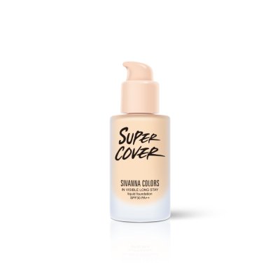 SIVANNA COLORS SUPER COVER  IN VISIBLE LONG STAY LIQUID FOUNDATION SPF30 PA+++