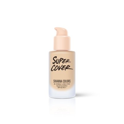 SIVANNA COLORS SUPER COVER  IN VISIBLE LONG STAY LIQUID FOUNDATION SPF30 PA+++