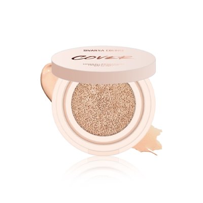 SIVANNA COLORS COVER ALL BRIGHTENING PERFECT CUSHION SPF35 PA+++