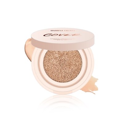 SIVANNA COLORS COVER ALL BRIGHTENING PERFECT CUSHION SPF35 PA+++