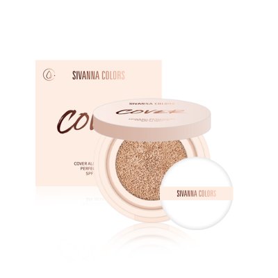 SIVANNA COLORS COVER ALL BRIGHTENING PERFECT CUSHION SPF35 PA+++