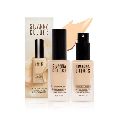 SIVANNA COLORS DOUBLE WEAR NUDE WATER FRESH FOUNDATION SPF30++
