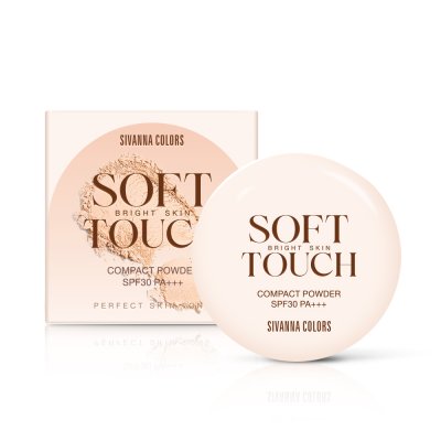 SIVANNA COLORS SOFT TOUCH BRIGHT SKIN COMPACT POWDER SPF30 PA+++