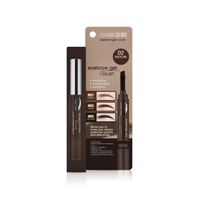 SIVANNA COLORS  EYEBROW GEL+BRUSH