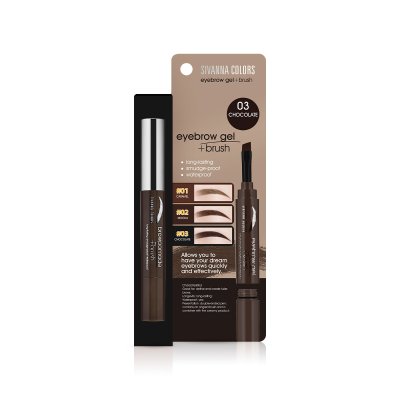SIVANNA COLORS  EYEBROW GEL+BRUSH