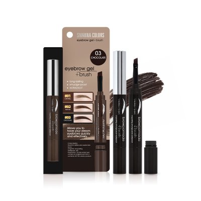 SIVANNA COLORS  EYEBROW GEL+BRUSH