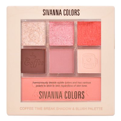 SIVANNA COLORS COFFEE TIME BREAK Shadow & Blush Palette