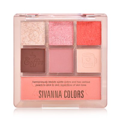 SIVANNA COLORS COFFEE TIME BREAK Shadow & Blush Palette