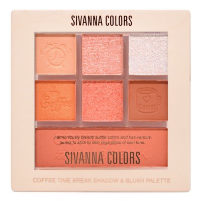 SIVANNA COLORS COFFEE TIME BREAK Shadow & Blush Palette