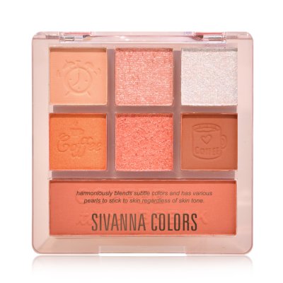 SIVANNA COLORS COFFEE TIME BREAK Shadow & Blush Palette