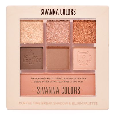 SIVANNA COLORS COFFEE TIME BREAK Shadow & Blush Palette