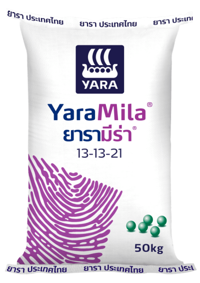 ปุ๋ยตรายารา สูตร 13-13-21 ขนาด 50 กิโลกรัม