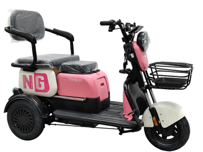 รถสามล้อไฟฟ้า Zxtec รุ่น X3 (สีชมพู-ขาวพาสเทล)