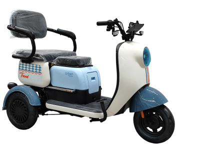 รถสามล้อไฟฟ้า Zxtec รุ่น X3 (สีฟ้า-ขาวพาสเทล)