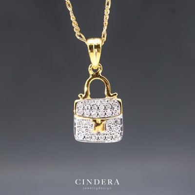 จี้เพชร กระเป๋า 9K 375