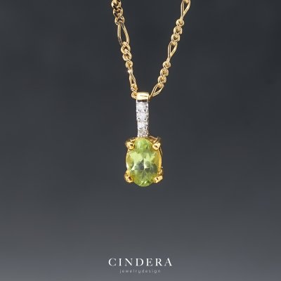 จี้เพชร พลอยแท้ 9K 375