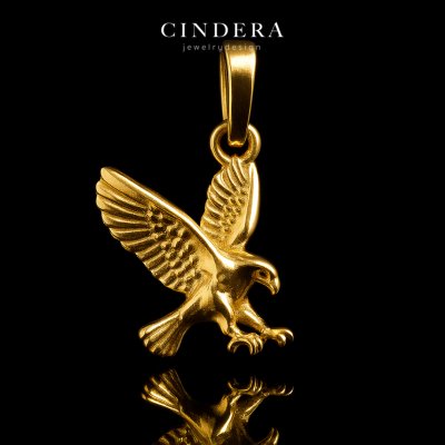 จี้ทองคำแท้ รุ่น นกอินทรี ตัวเรือนทอง 18K ITALY 750