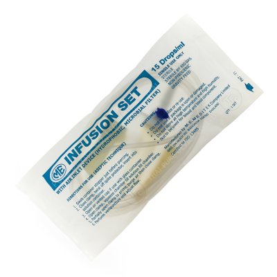 Infusion Set ชุดให้น้ำเกลือไม่ติดเข็มผู้ใหญ่ 15drop