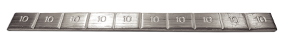 MODEL 33 : LEAD ADHESIVE WEIGHT STAMP 10-10 G. (100 G)