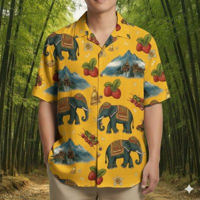 เสื้อฮาวายลายแรนดอมเชียงใหม่