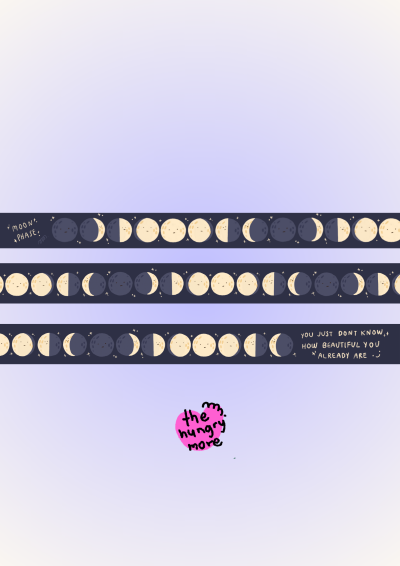 Masking tape : moon phase