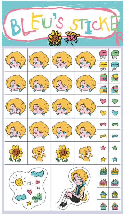 Sticker: bleu's stickers