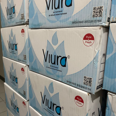 Air Minum Demineral Viura 600ml 24 botol/dus. (Trial Product)