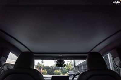 Tesla Model Y Auto Sunshade (Black interior)