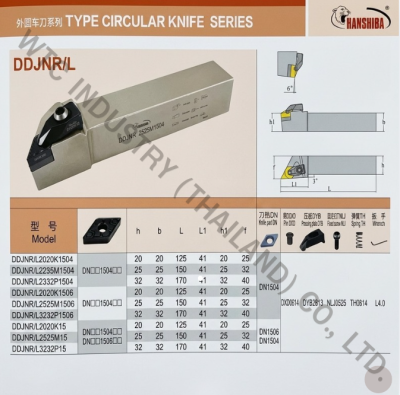 ด้ามมีดกลึง HOLDER DDJNL 3232P 1504