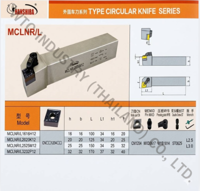 ด้ามมีดกลึง HOLDER MCLNL 2020K 12