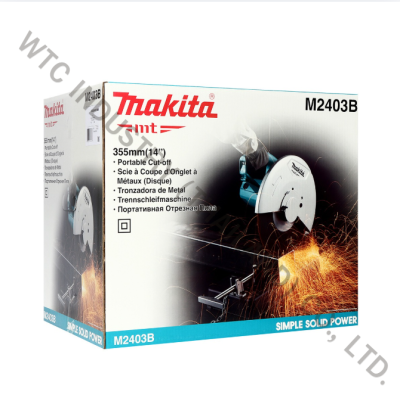 MAKITA M2403B เครื่องตัดไฟฟ้า ขนาด 14 นิ้ว (355 มม.) กำลังไฟ 2,200 วัตต์ ความเร็วรอบ 3,900 รอบ/นาที (มากีต้า : MT Series)