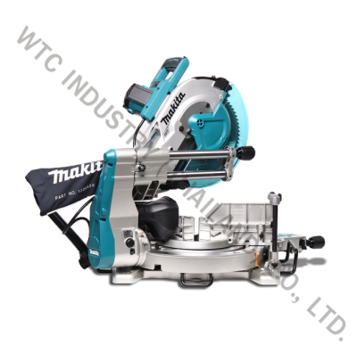 MAKITA LS1219L แท่นตัดสไลท์องศา ขนาด 12 นิ้ว (305 มม.) กำลังไฟ 1,800 วัตต์ ความเร็วรอบ 3,200 รอบ/นาที มีเส้นเลเซอร์วางแนวใบเลื่อย ใบเลื่อยวงเดือน TCT 12"x60T (มากีต้า)