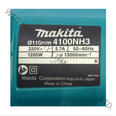 MAKITA 4100NH3 เครื่องตัดไฟฟ้า ขนาด 4 นิ้ว (110 มม.) กำลังไฟ 1,300 วัตต์ ความเร็วรอบ 13,800 รอบ/นาที (มากีต้า)