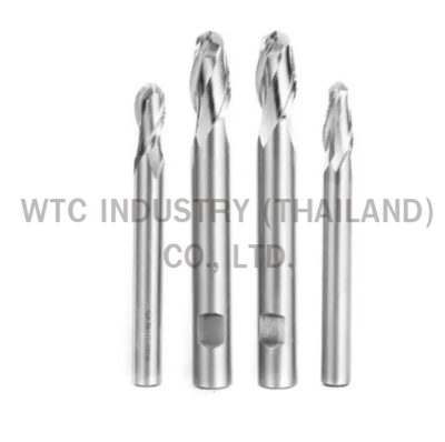 เอ็นมิล บอล ไฮสปีด ENDMILLS HSS-2F BALL EH R1*6*6*70