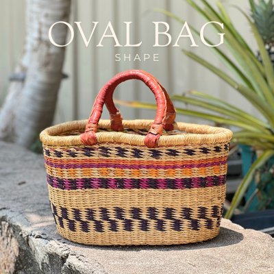 กระเป๋าสาน รุ่นออร่า โอวัล