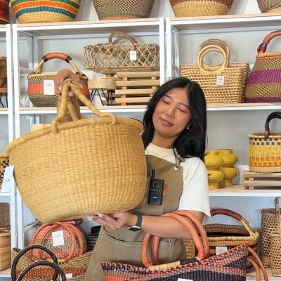 ตะกร้าสานโบลก้า รุ่นซานเทีย XL