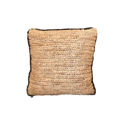 RAFFIA WOVEN PILLOW 40X40 CM.