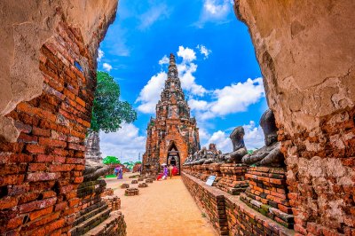 Intera giornata al Parco Storico di Ayutthaya, patrimonio dell'UNESCO e i suoi famosi templi  - Andata in pullman e rientro in crociera