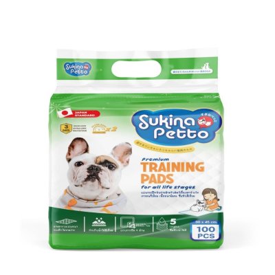 แผ่นรองซับฝึกขับถ่ายสำหรับสัตว์เลี้ยง SUKINA PETTO  30x45และ45x60