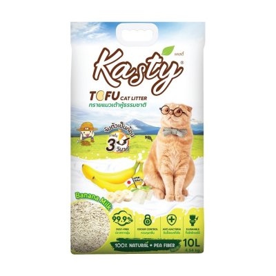 [10ลิตร] Kasty ทรายแมวเต้าหู้