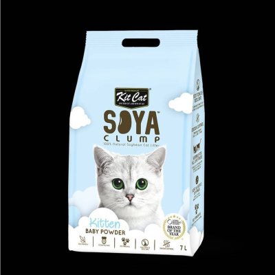 Kitcat Soya Clump คิทแคท ทรายเต้าหู้ ทรายแมว กลิ่นหอม ไร้ฝุ่น ออร์แกนิค 100% ขนาด 7 ลิตร