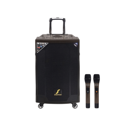 SHERMAN APS-166/APS-166+ ลำโพงเคลื่อนที่แบบลากจูง 12 นิ้ว 80W