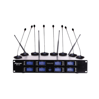 SHERMAN MIC-442 ไมค์ประชุมตั้งโต๊ะ 8 ตัว 80 แชนแนล Conference Microphone